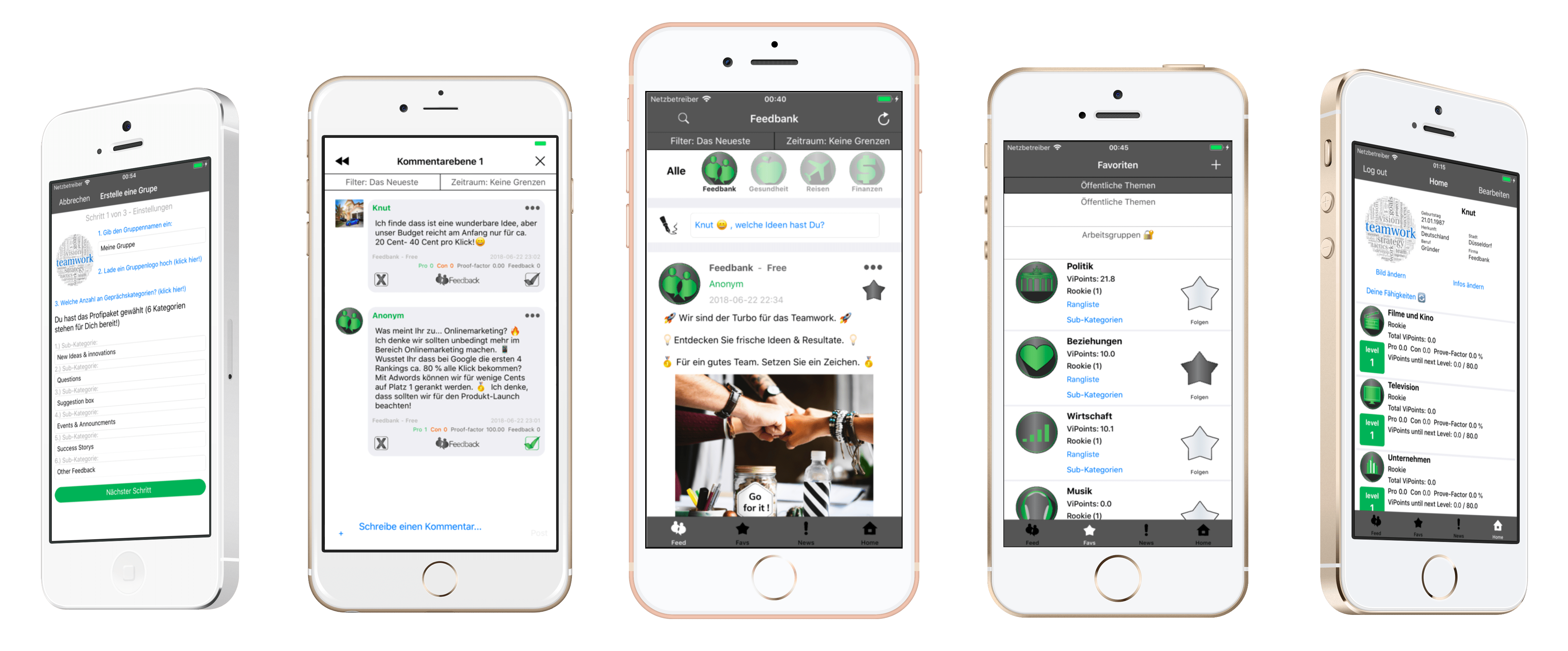 Die Feedbank-App mit ❤️ für gute Mitarbeiter